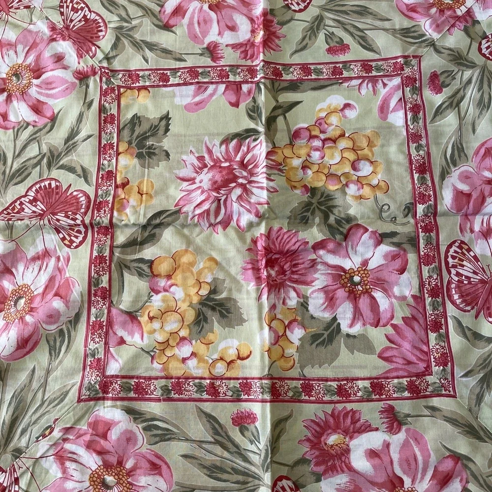 April Cornell QUEEN Size Quilt + 2 EURO Shams Pillow Cover Bedding Primavera New